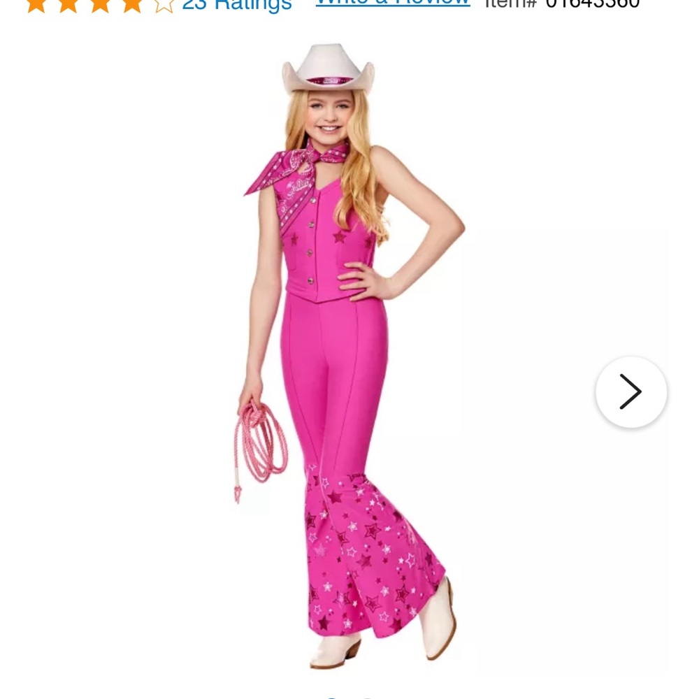Barbie cowgirl costume size M